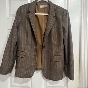Tahari Brown Plaid Women's Blazer